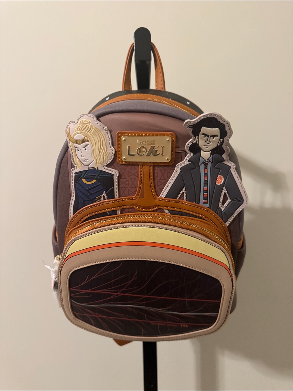 Loungefly Marvel Loki TVA Multiverse lenticular mini backpack. NWT